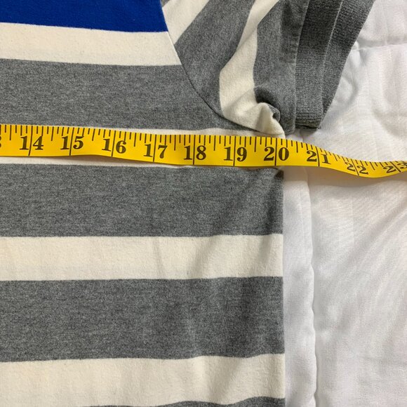 Abercrombie & Fitch Men’s Grey & White Striped T-Shirt – Tagged XXL (Fits Like L - Picture 9 of 9